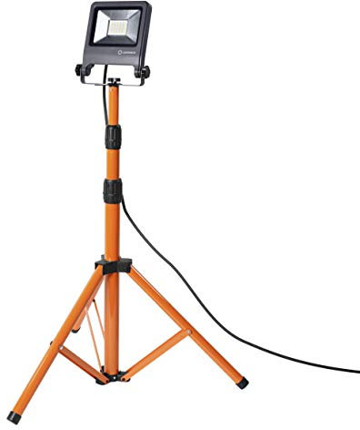 LEDVANCE LED Arbeitslicht, Leuchte für Außenanwendungen, Kaltweiß, Tripod-Ständer, LED Worklight, Gris Foncé, 1 x 30 Watt