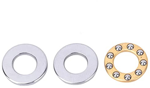 Axial-Kugellager Hochpräzise Hochleistungs-Flachstahllager Set 10PCS(F6-12M 6 * 12 * 4.5mm 10pcs)