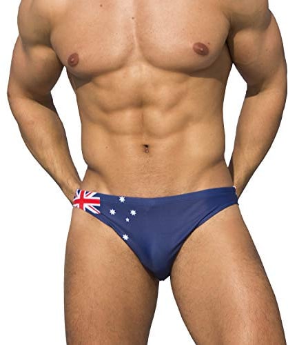 EASEJUICY Herren-Bademode, sexy Bikini, einfarbig, Badehose, niedrige Taille, Kordelzug