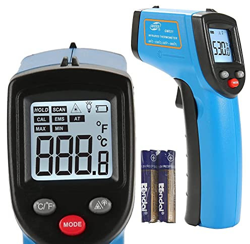 BENETECH Infrared Thermometer, Digital Laser Thermometer, Non-Contact Surface Temperature Gun for Measuring Cooking Food Pizza Oven Grill (GM321)