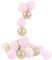 Guirlande de boules de coton LED rose or chaîne lumineuse 372 m lumières intérieur 20 boules de coton guirlande lumineuse USB décoration d'intérieur Pink chambre fille fête enfant. Mod. IL4007