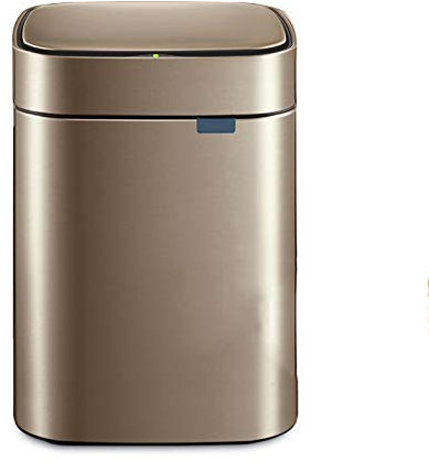 caihuashopping Poubelle Chambre à Coucher carrée Chambre à Coucher Salon Corbeille en Acier Inoxydable Poubelle à Induction Automatique Can Métal Cuisine Corbeille Peut avec Doux Couvercle Bacs