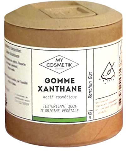 Gomme Xanthane - 100% d'origine naturelle et organique - MY COSMETIK - 50 g - en pot végétal