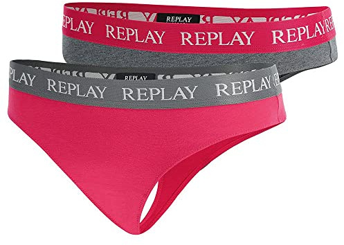 Replay Damen 2er Pack Strings mit Logobund