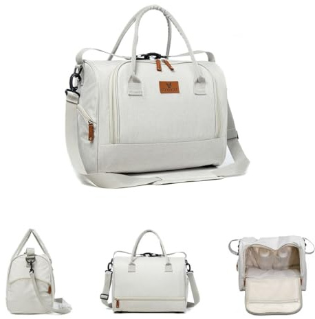 Cangaroo Wickeltasche Jossie Wickelunterlage, Reißverschluss, Gurt verstellbar beige