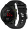 Yikamosi Compatibile con Garmin Forerunner 255S Cinturino,18MM Sgancio Rapido Silicone Chiusura in acciaio inossidabile Cinturino di Ricambio per Garmin Forerunner 255S/Venu 2S,Nero