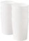 Cetomo 7.2L*6 Plastic Waste Paper Bin, Trash Can, Small Bins, Bedroom Bin, Round Waste Basket for Kitchen Rooms, Nesting, Matte, Frosted, Minimalist, Open Top, White, 7.2L(6 Pack)