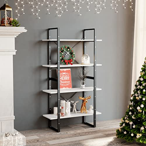 homiuse Metallregal Weiß Leiterregal 80x30x140 cm BüCherregal KüChenregal Wand Kinder BüCherregal Regal Schmal Badschrank Schmal WüRfelregal Kellerregal Leicht Zu Reinigen