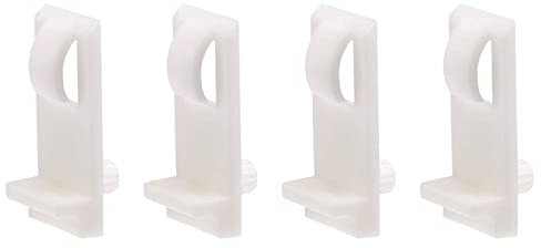 TA-VIGOR 20Pcs Plastic Shelf Support Pegs, 5mm Cabinet Shelf Clips, Shelf -Locking Furniture Installation Accesorries for Kitchen Book Shelves Supplies