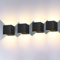 ledmo 4 Pack 20W LED Wandleuchten Innen/Außen Wandlampe LED Auf und ab Einstellbarer Lichtstrahl 2700-3000K Warmweiß Außenwandleuchte IP65 Wasserdichte