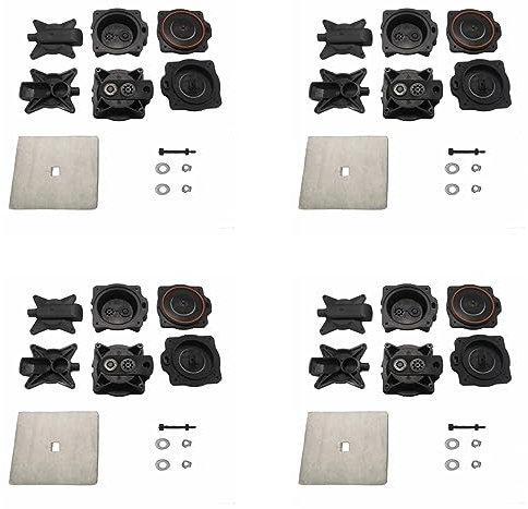 Censous 4 x Reparatursatz für den Wiederaufbau der Membran der Luftpumpe für die Pumpe 'Klärluft' -100-120 80PD000040