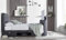 Walkworth Speaker Super King Size TV Bed Frame with Ottoman Storage - Slate Grey