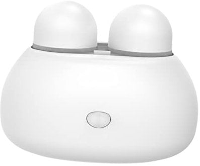 GOOHOCHY Automatic Electric Contact-Lens Cleaning Machine Portable Contacts Lens Cleaning Case Compact White for Travel and Daily Use