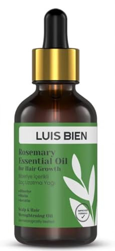 Luis Bien - Huile de Croissance pour les Cheveux au Romarin - Nourrit en Profondeur & Stimule la Croissance du Cuir Chevelu - 30 ml