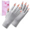 Migliore Wear UV Gloves for Gel Nails with Anti-Slip Palm, Anti UVA&UVB 9999+ UV Protection Gloves for Nail Lamp, Fingerless UV Gloves for Skin Care UV Resistant