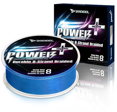 Rodeel Extrem geflochtene Angelschnur, 0,16 mm - 0,4 mm, ultrastark, 8 Stränge, PE-Linie, 5,4 kg - 27,2 kg, 300 m