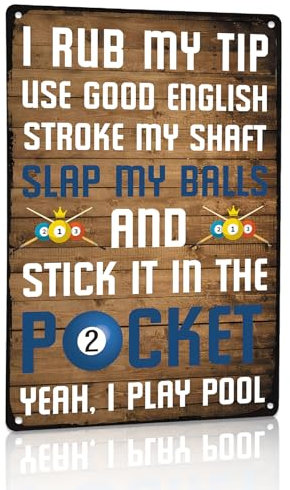 Jumkook Billard-Zubehör, Dekor-Blechschild, Metallschild, Billardtisch-Zubehör, Schilder für Zimmer, Zuhause, Jungen, Schlafzimmer, Herren, Billardhalle, Dekoration, Wandkunst, Dekoration, ästhetisch,