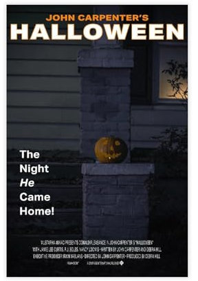 HACERR Filmposter, Motiv: Halloween 1978, Leinwand, Schlafzimmer, Dekoration, Landschaft, Büro, Raumdekoration, Geschenk, 50 x 75 cm