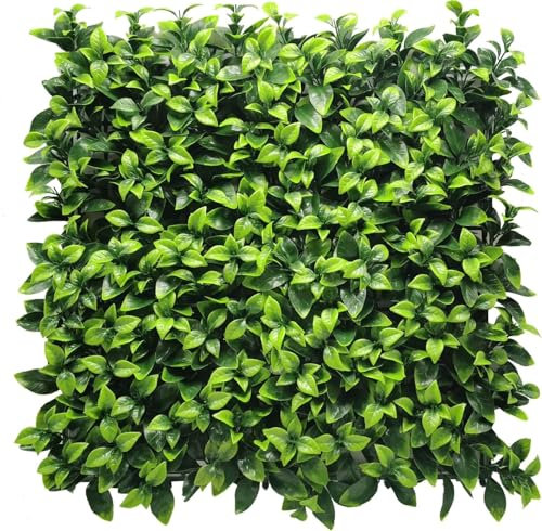 KARAT - Mur végétal Artificiel - Plantes artificielles à Fixer au Mur - Décoration Murale élégante pour Une Ambiance Naturelle - Résistante aux intempéries (Gardenia, 50 x 50 cm)