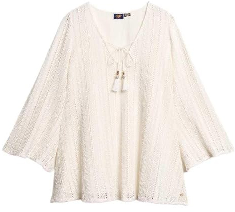 Superdry Damen Ibiza Minikleid mit Spitze