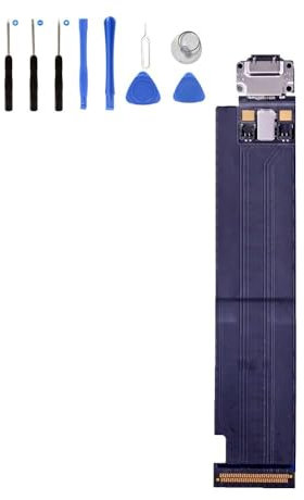 Eutoping Port de charge USB pour Apple iPad Pro 12.9 (1ère génération) A1584 - Noir - Connecteur de charge - Câble flexible de rechange avec outil