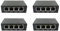 Reinscer 4X 4 Port Gigabit POE 100/1000M Network Switch Extender IEEE802.3Af/At Plug&Play for PoE Switch NVR IP Camera AP