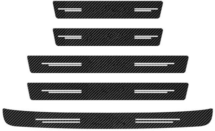 5 Stück Auto Carbon Fiber Einstiegsleisten Türschweller für Mercedes Benz CLK W209 2002-2007, Auto Einstiegsleisten Türschweller Aufkleber
