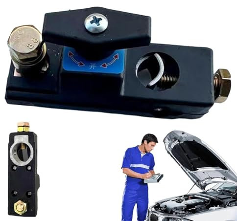 Car Battery Disconnect Switches, Heavy Duty Battery Isolator Switches, Portable Universals Battery Terminal Anti-Leakage Isolator Car Parts, 12v/24v