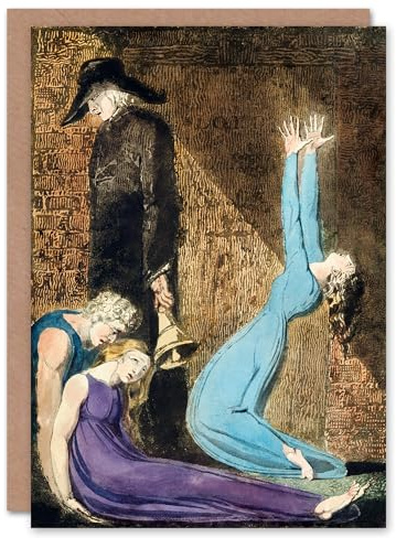 Artery8 William Blake Art Card Supine Woman Man With Bell A Prophecy Painting