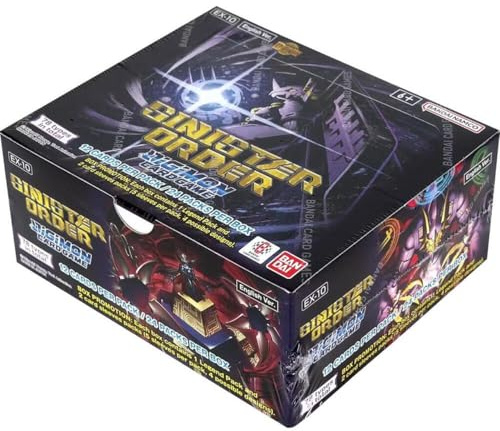 Bandai | Digimon Card Game: Sinister Order (EX-10) | Trading Card Booster Display | Ages 6+ | 2 Players | 15+ Minutes Playing Time