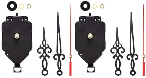 Bosiyrggrl 2 Set DIY Clock Movement Kit Oscillating Movement with Hands Quartz Clock Repair Parts Replacement Parts K
