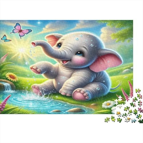Delfin springt vor tropischer Insel mit Palmen Puzzle 1000 Teile, klassisches Paradies-Motiv