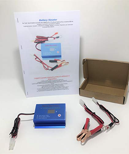 Desulfator bis zu 600 Ah zur Wiederherstellung von AGM-Säure-Batterien, Auto, Motorrad, Boot, Wohnwagen, Solaranlagen - CLEN FINO A 400AH - 12-72 V
