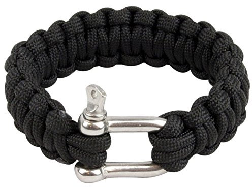 Highlander Paracord Armband D-Ring Black