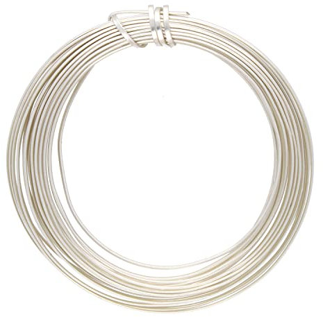 16 Gauge Semicircular Non-tarnishing Silver Plated Wire by Beadsmith 4 yards