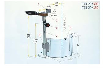 Optimum 3020350 Optimum Modell PTR 20/350 Schutzabdeckung für Bohrmaschine Radial
