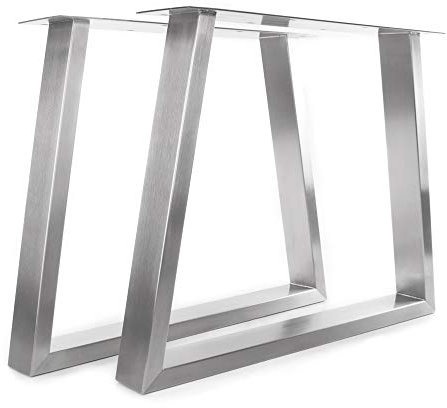KTC Tec Tischgestell Edelstahl TU 100x40 Trapez 500 Untergestell Tischuntergestell 2 STK