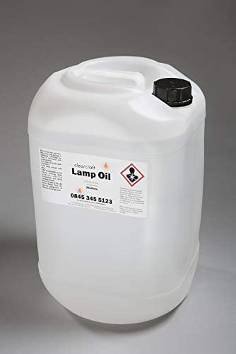 25 LITRE DRUM OF CLEARCRAFT ODOURLESS LAMP OIL WITH FREE PUMP AND FILLER BOTTLE (Natural)