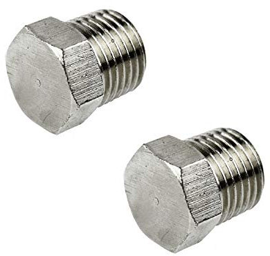 2 Pack 1/4 BSP Hex Blanking Plug Port Air Line Compressor Fitting FT080