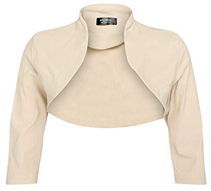 Bolerose Su Misura Bolero Manica 3/4 (Oro Champagne, 5XL)