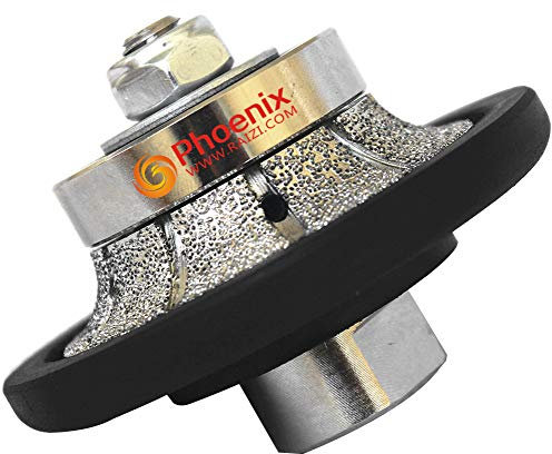 Raizi B10 10mm Type Demi-bullnose/Roundover Diamond Hand Profiler/Router Bits pour Comptoirs Granit
