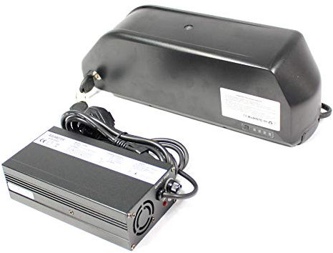 HalloMotor Electric Bicycle ebike 48V 19.2AH 52V 19.2AH Panasonic Tesla Cell Polly Frame Case Battery with 5A Charger (52V 19.2AH)