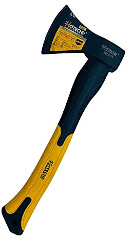 Partenopeautensili® Ascia Accetta Universale per scappare legna con Manico in Fibra di Vetro e Manico gommato by hoteche (600)