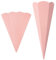 PAINT IT EASY NEU Schultütenrohling mit Steckverschluß, Stabiler Karton 400g/qm, 6-eckig, 68 cm, 1 Stück, Rosa
