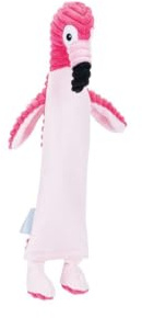 Beeztees K&BZ FLATINO Plüschtier für Hunde, Flamingo, Idro, Hundespielzeug, Rosa, 41 x 24 x 11 cm