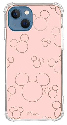 Official Disney Gold Mirror Mickey & Minnie iPhone 13 Case to Protect Your Mobile Phone - Official Disney Licensed Flexible Silicone Mirror Case