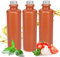 Ludwig- Feuerfest Gourmet Essig & Öl – Flaschen mit Ausgießer in Deluxe Silber. Exklusive Steinzeugflaschen, einzigartig, zeitlos und chic. 3x 200ml pro Flaschen (3x Mini 0,2l braun- matt)