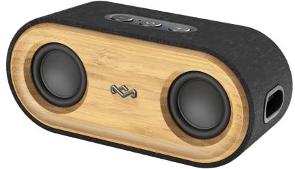 Marley House of Get Together 2 Mini tragbarer Bluetooth Lautsprecher - Nachhaltig hergestellter Bluetooth Speaker mit 15 Std. Spielzeit, 20W Musikbox mit Mikrofon, IP67 Wasserschutz, 30 m Reichweite