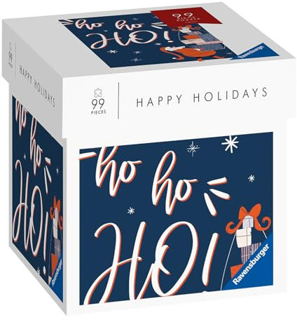 Ravensburger Puzzle 17353 - Happy Holidays - Ho Ho Ho! - 99 Teile Puzzle Moment Weihnachtspuzzle, kleines Puzzle
