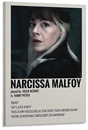 ACIDI Leinwandplakat 30 * 50cm Narcissa Malfoy Malfoy Poster Wohnzimmer Schlafzimmer Malerei Kunstwerk Kein Rahmen